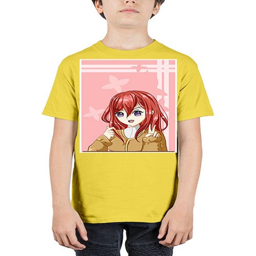 Beautiful and pretty little girl red long hair with 106# - anime - Youth Tee Unisex