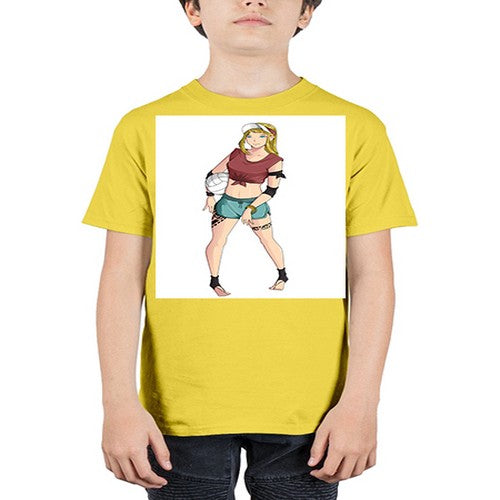 Beautiful girl volley in summer beach 38# - anime - Youth Tee Unisex
