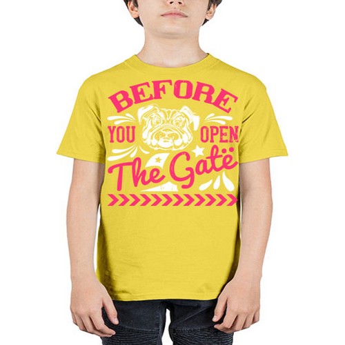 Before You Open The Gate Style 17# - dogs - Youth Tee Unisex