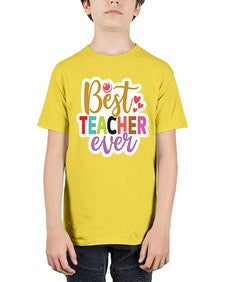 Best Teacher Ever 617# - teacher - Youth Tee Unisex