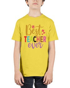 Best Teacher Ever 618# - teacher - Youth Tee Unisex