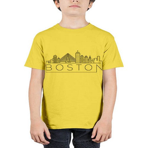 Boston Minimal Skyline 477# - cities - Youth Tee Unisex