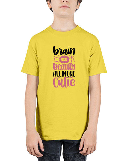 Brain And Beauty All In One Style 126# - beauty - fashion - Youth Tee Unisex