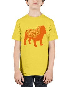 BulldogMandala 281# - mandala - Youth Tee Unisex