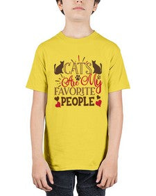 Cats Are My Favorite People Style 8# - cats - Youth Tee Unisex