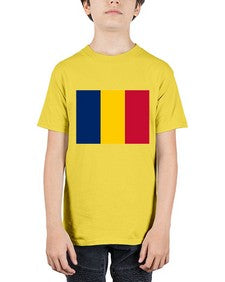 Chad 552# - world flags - Youth Tee Unisex