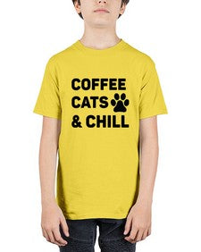Coffee Cat Style 41# - cats - Youth Tee Unisex