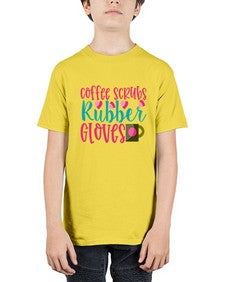 Coffee Scrubs Rubber Gloves Style 668# - nurse - Youth Tee Unisex
