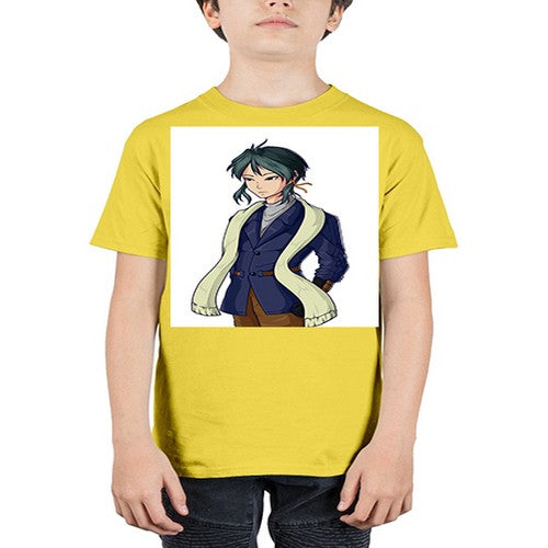 Cool man wearing shawl 59# - anime - Youth Tee Unisex