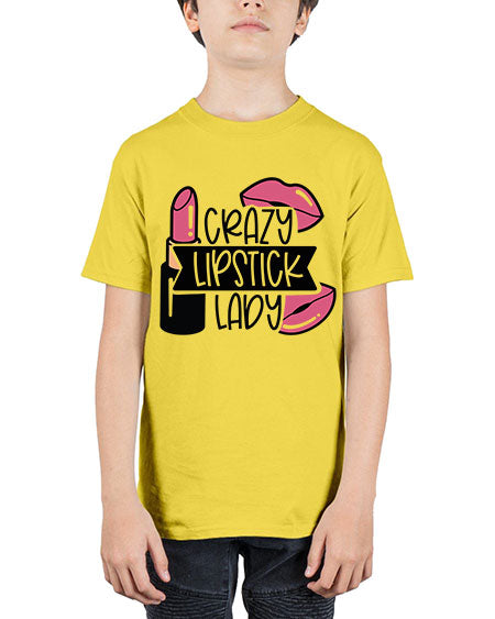 Crazy Lipstick Lady Style 108# - beauty - fashion - Youth Tee Unisex