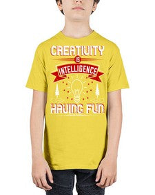 Creativity Is Intelligence Having Fun Style 49# - motivation - Youth Tee Unisex