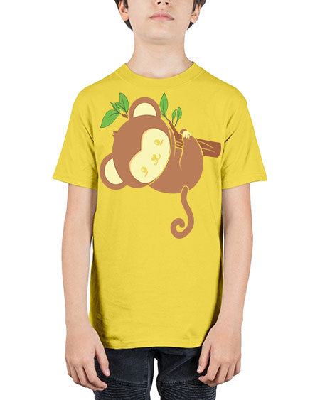 Cute Monkey Hanging on Tree 4# - monkey - Youth Tee Unisex