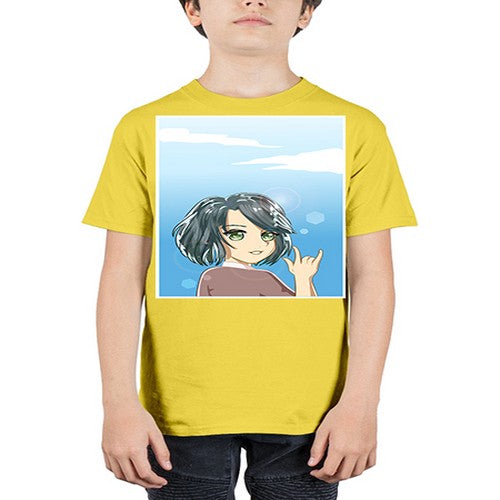 Cute and beautiful little girl with metal hand 151# - anime - Youth Tee Unisex