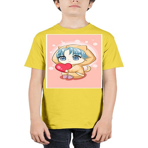 Cute and cool little boy with love 46# - anime - Youth Tee Unisex
