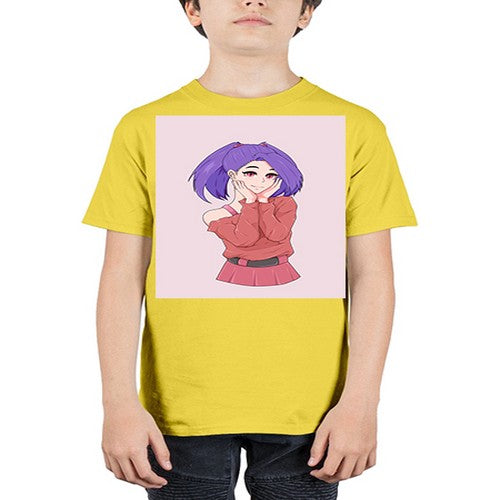 Cute girl with cute pose 138# - anime - Youth Tee Unisex