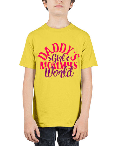 Daddys Girl Mommys World Style 68# - baby - Youth Tee Unisex