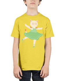 Dancing cat ballerina for ballet ballet 112# - ballet - Youth Tee Unisex