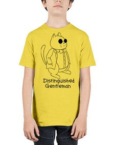 Distinguished Gentleman - cats - Youth Tee Unisex