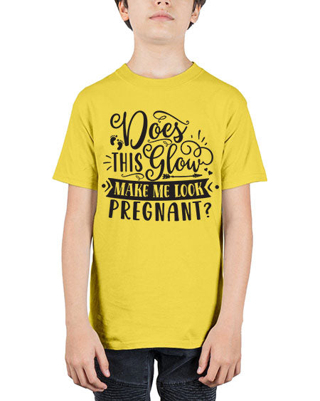 Does this glow make me look pregnant 302# - pregnancy - Youth Tee Unisex
