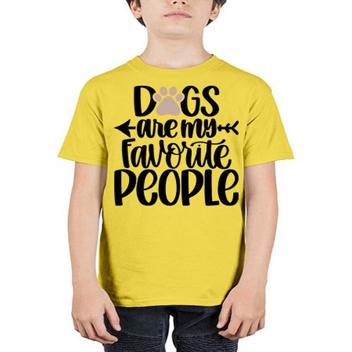 Dogs Are My Favorite People Style 22# - dogs - Youth Tee Unisex