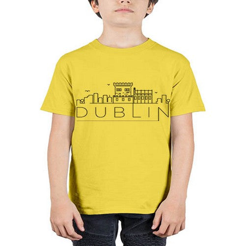Dublin Minimal Skyline 690# - cities - Youth Tee Unisex