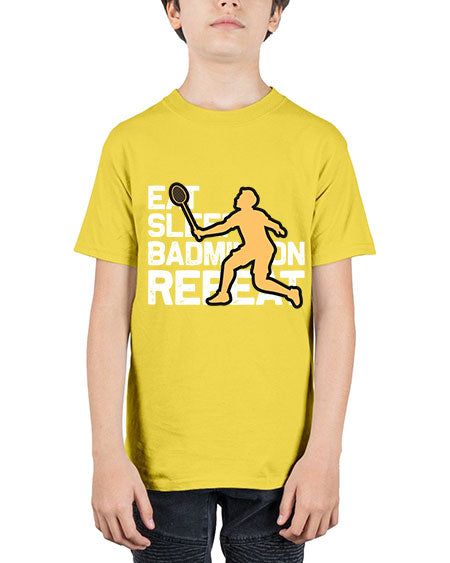 Eat 1286# - badminton - Youth Tee Unisex
