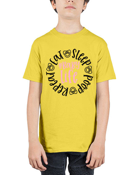 Eat Sleep Poop Repeat BabyLife Style 306# - baby - Youth Tee Unisex
