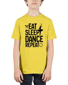 Eat sleep dance repeat 121# - ballet - Youth Tee Unisex