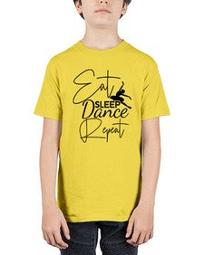 Eat sleep dance repeat 122# - ballet - Youth Tee Unisex