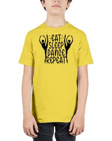 Eat sleep dance repeat 123# - ballet - Youth Tee Unisex