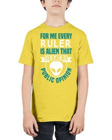 Every ruler is an alien 52# - ufo - Youth Tee Unisex