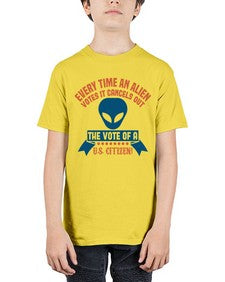 Every time an alien votes 53# - ufo - Youth Tee Unisex