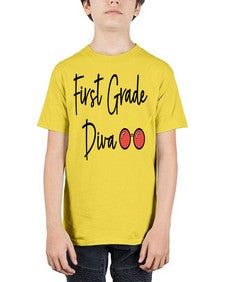 First Grade Diva 124# - first grade - Youth Tee Unisex