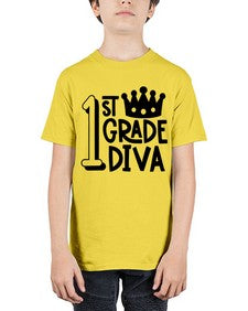 First Grade Diva 127# - first grade - Youth Tee Unisex
