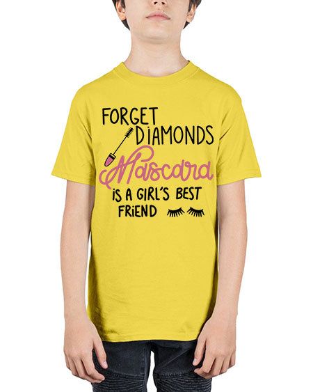 Forget Diamonds Mascara is a Girls Best Friend Style 100# - beauty - fashion - Youth Tee Unisex