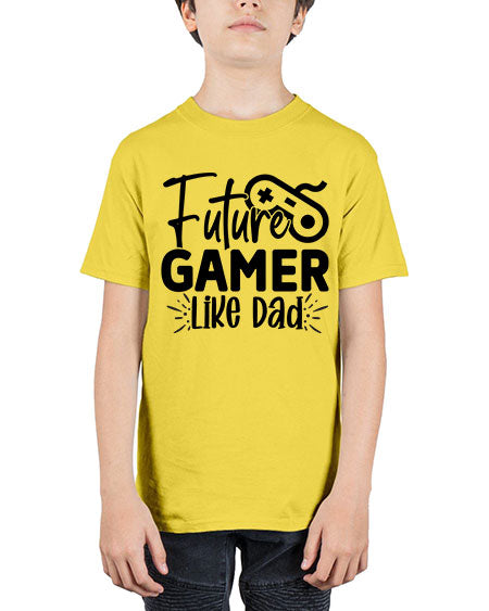 Future Gamer Like Dad 312# - kids - Youth Tee Unisex
