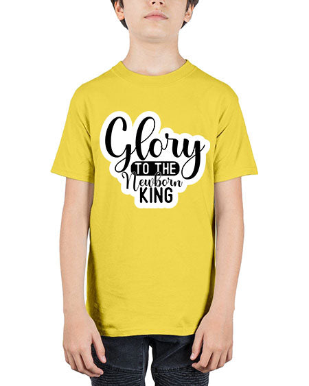 Glory To The Newborn King 320# - baby - Youth Tee Unisex