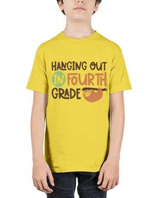 Hanging Out in Fourth 234# - fourth grade - Youth Tee Unisex