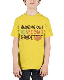 Hanging Out in Second 235# - second grade - Youth Tee Unisex