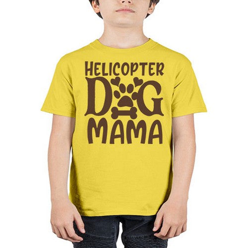 Helicopter Dog Mama Style 87# - dogs - Youth Tee Unisex