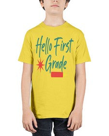Hello First Grade 277# - first grade - Youth Tee Unisex