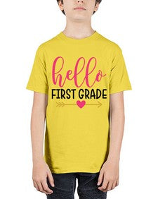 Hello First Grade 282# - first grade - Youth Tee Unisex