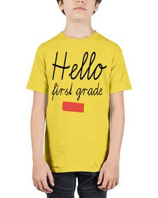 Hello first grade 274# - first grade - Youth Tee Unisex