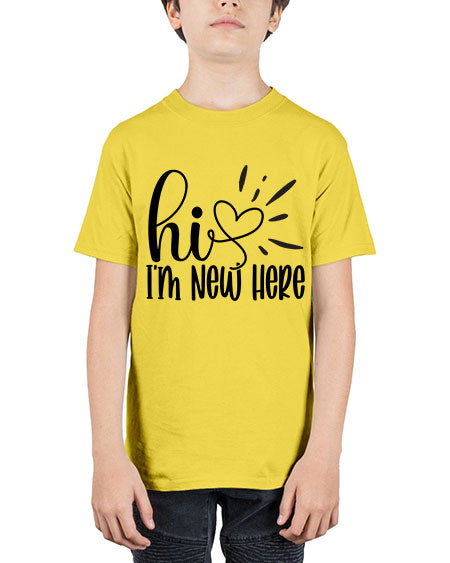 Hi Im New Here 332# - kids - Youth Tee Unisex