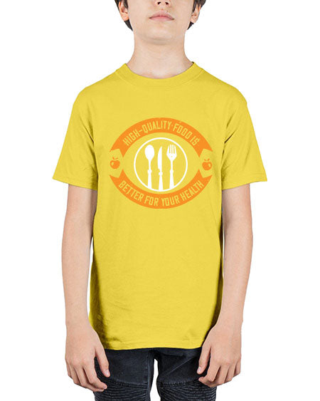 Highquality food is better for your health Style 36# - world health day - Youth Tee Unisex