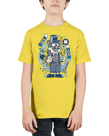 Hipster Barber Leopard836# - barber - Youth Tee Unisex