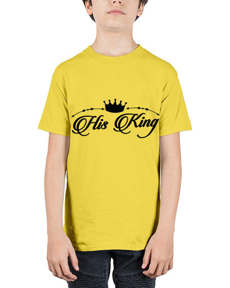 His king 6# - black words and phrases - Youth Tee Unisex