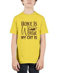 Home Is Where My Cat Is Style 14# - cats - Youth Tee Unisex