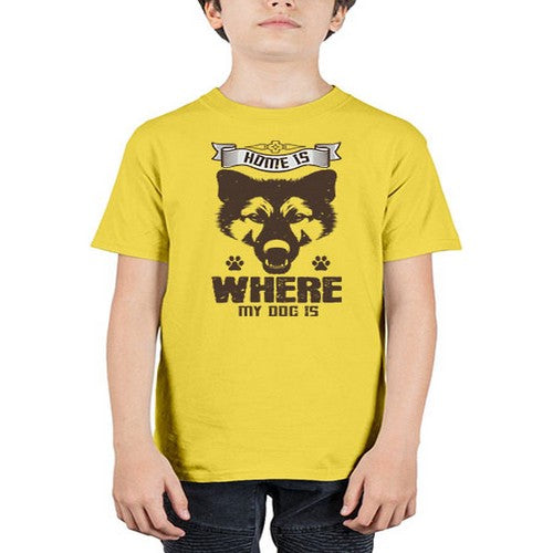 Home Is Where My Dog Is Style 202# - dogs - Youth Tee Unisex