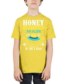 Honey i beat down an alien 4# - ufo - Youth Tee Unisex